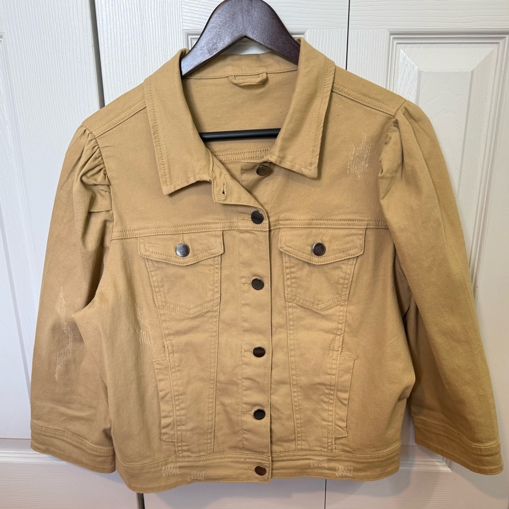 LN Women's Tan/Khaki Denim Jacket